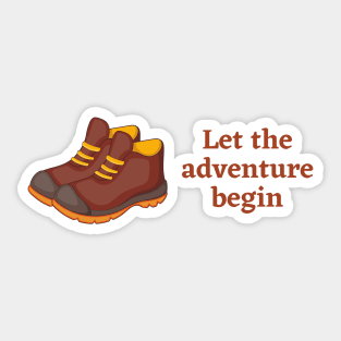 Let The Adventure Begin Sticker